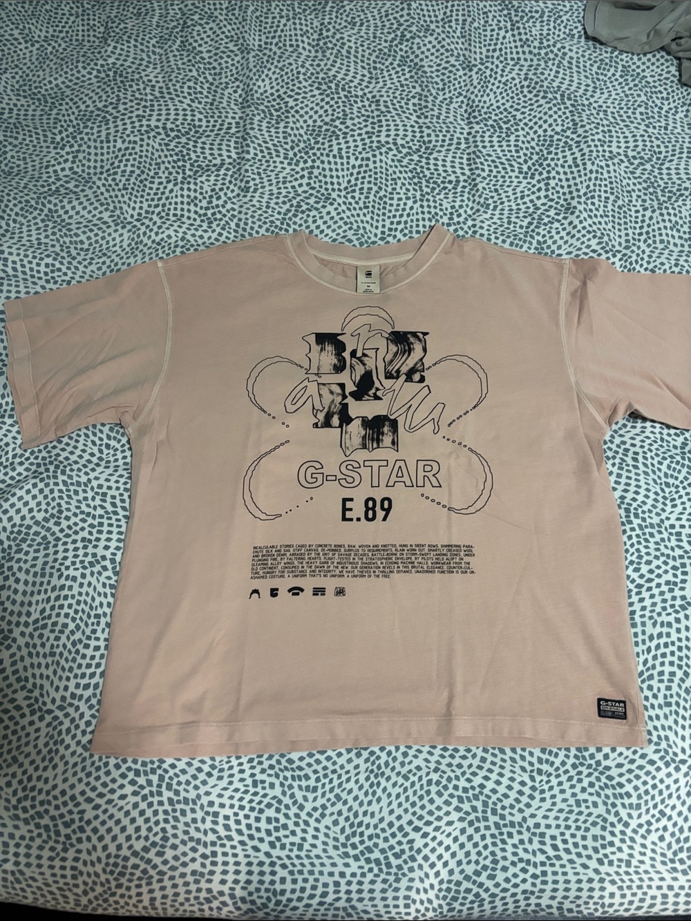 G-Star Raw Pink Graphic  womans T-Shirt E.89